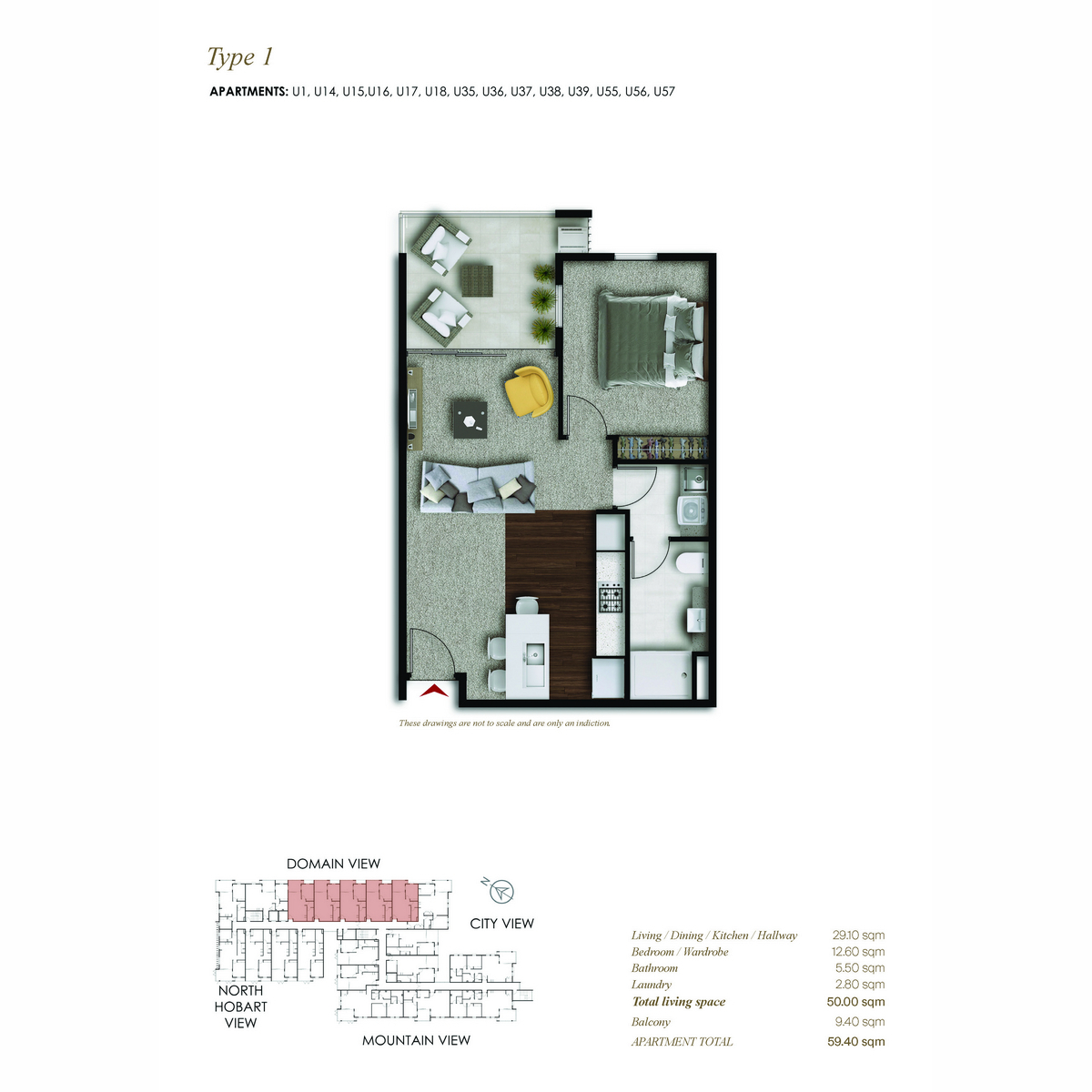47/66 Burnett Street, North Hobart, TAS, 7000 - Floorplan 1