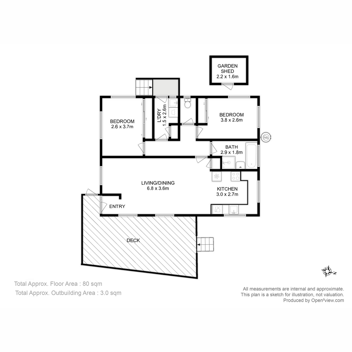 3/483 Nelson Road, Mount Nelson, TAS, 7007 - Floorplan 1