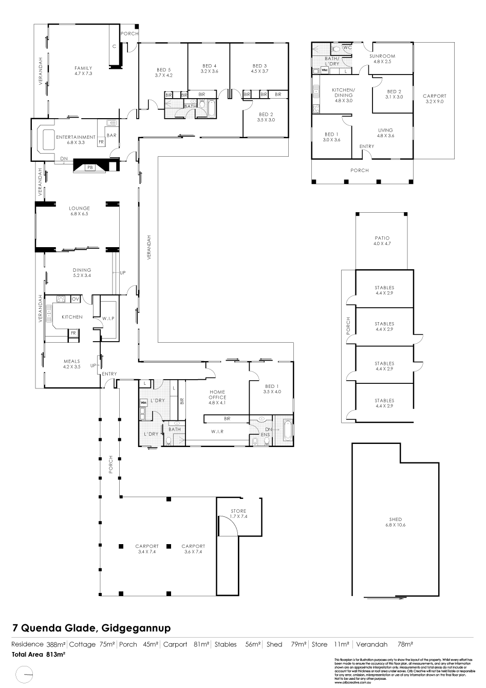 107 Quenda Glade, Gidgegannup For Sale by Farmbuy.com - floorplan 2