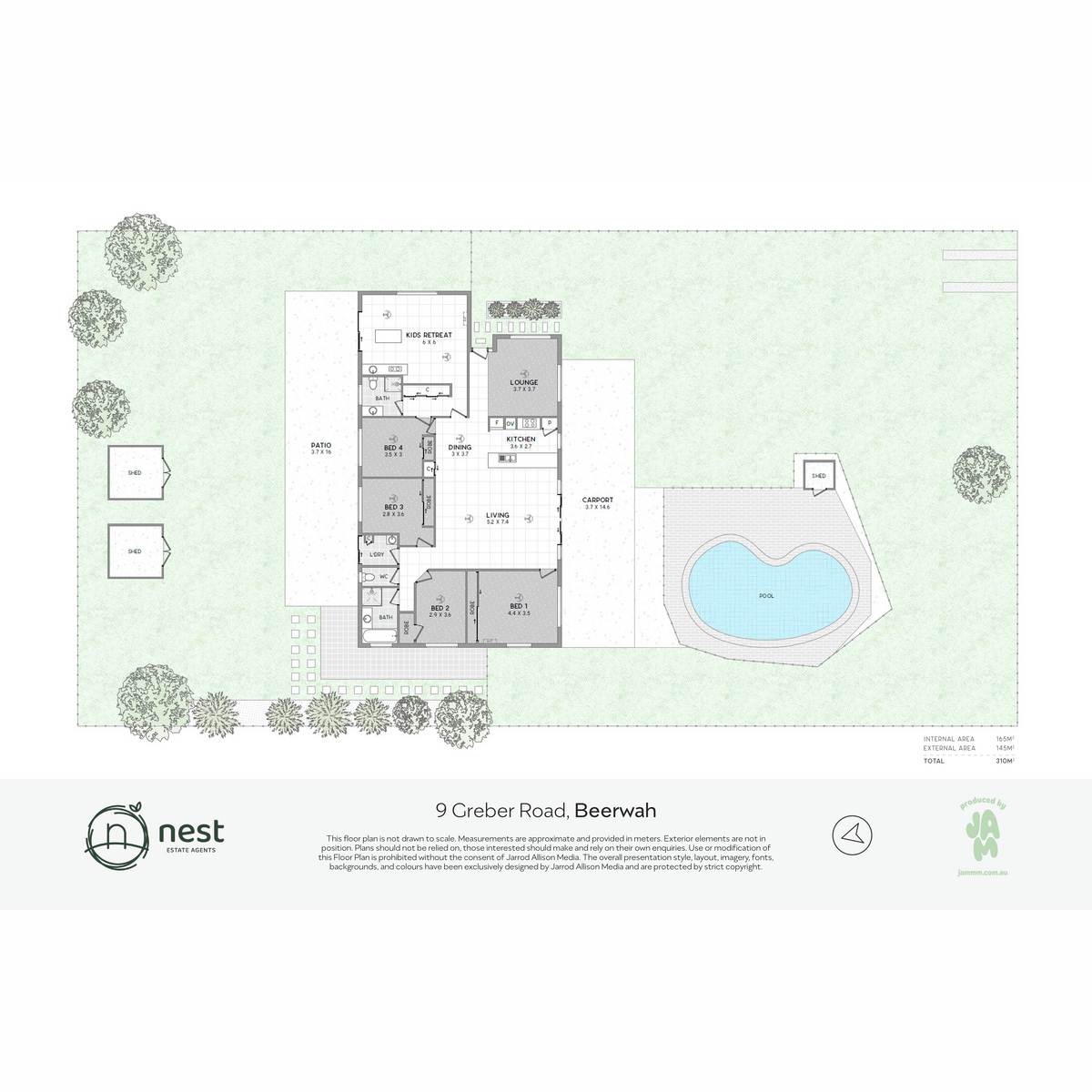9 Greber Road Beerwah QLD 4519 Floorplan
